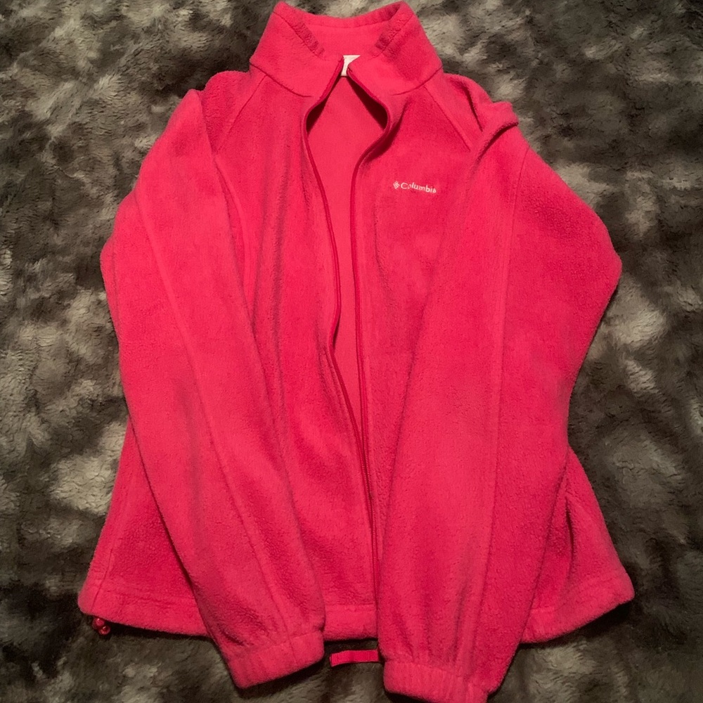 Columbia fleece full zip up jacket.